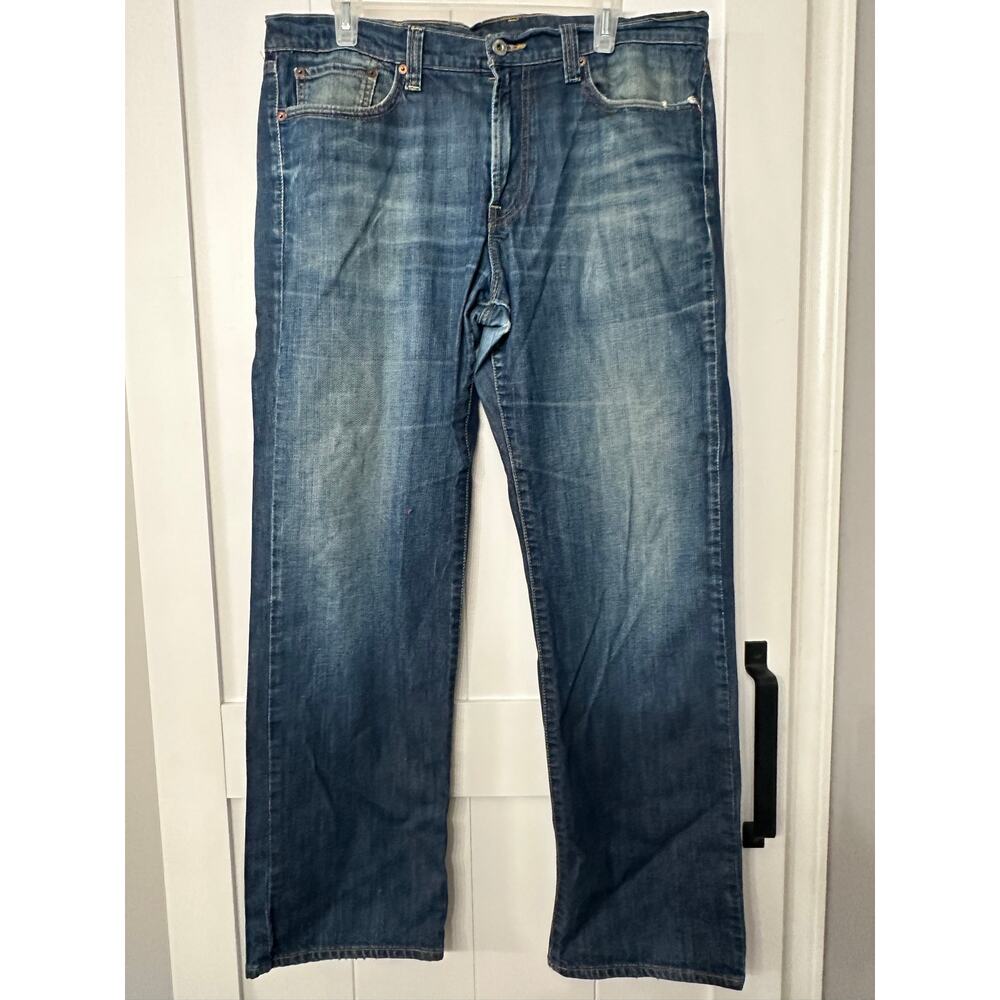 Lucky brand vintage dungarees denim jeans sz 34 Y2K VTG dark wash